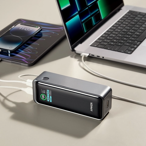 Anker Prime 27,650mAh USB-C Power Bank, 3-Port 250W, MacBook Anker Prime 27,650mAh USB-C Power Bank, 3-Port 250W, MacBook