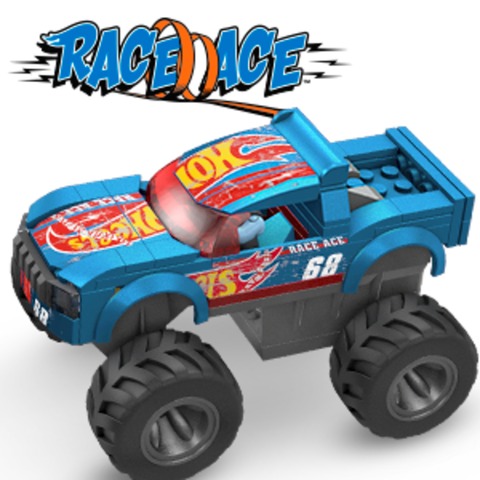 Hot Wheels Mega Smash 'N Crash Gunkster Monster Truck