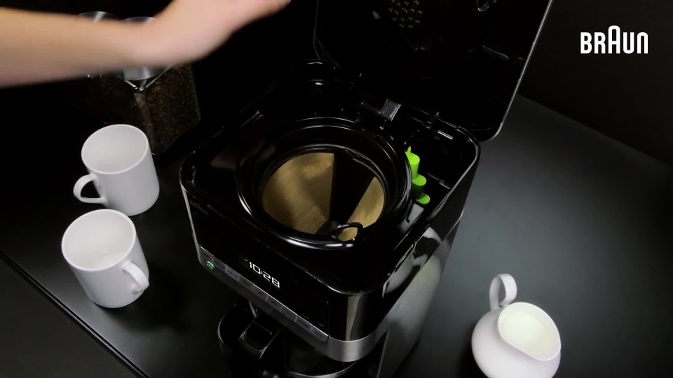 thumbnail video image 2 of Braun Black 12 Cup Drip Coffee Maker, 2 of 6