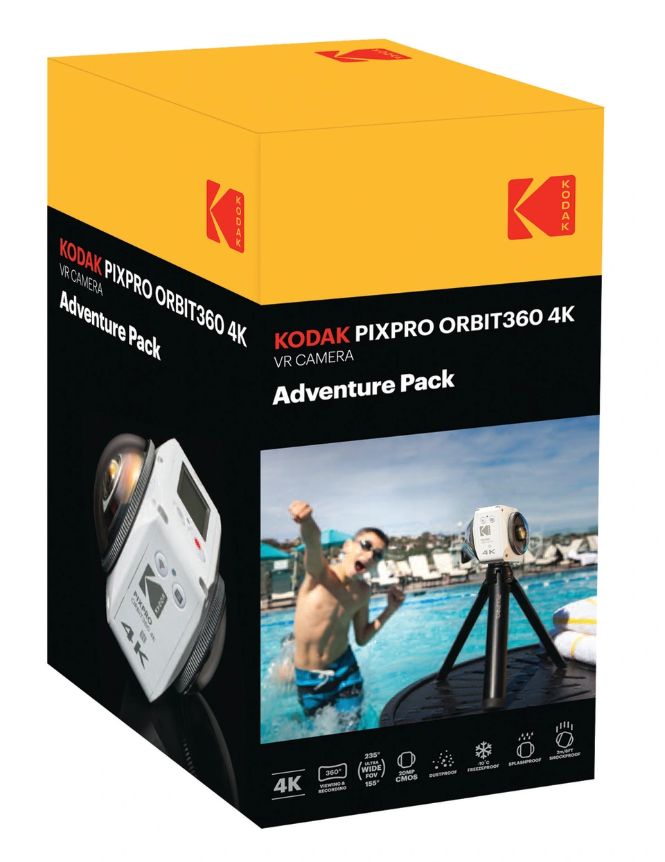 KODAK PIXPRO ORBIT360 4K VR Camera Adventure Pack