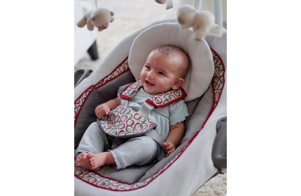 Graco Duet Connect Lx Swing And Bouncer Baby - Graco Baby Swing Seat Cover Replacement