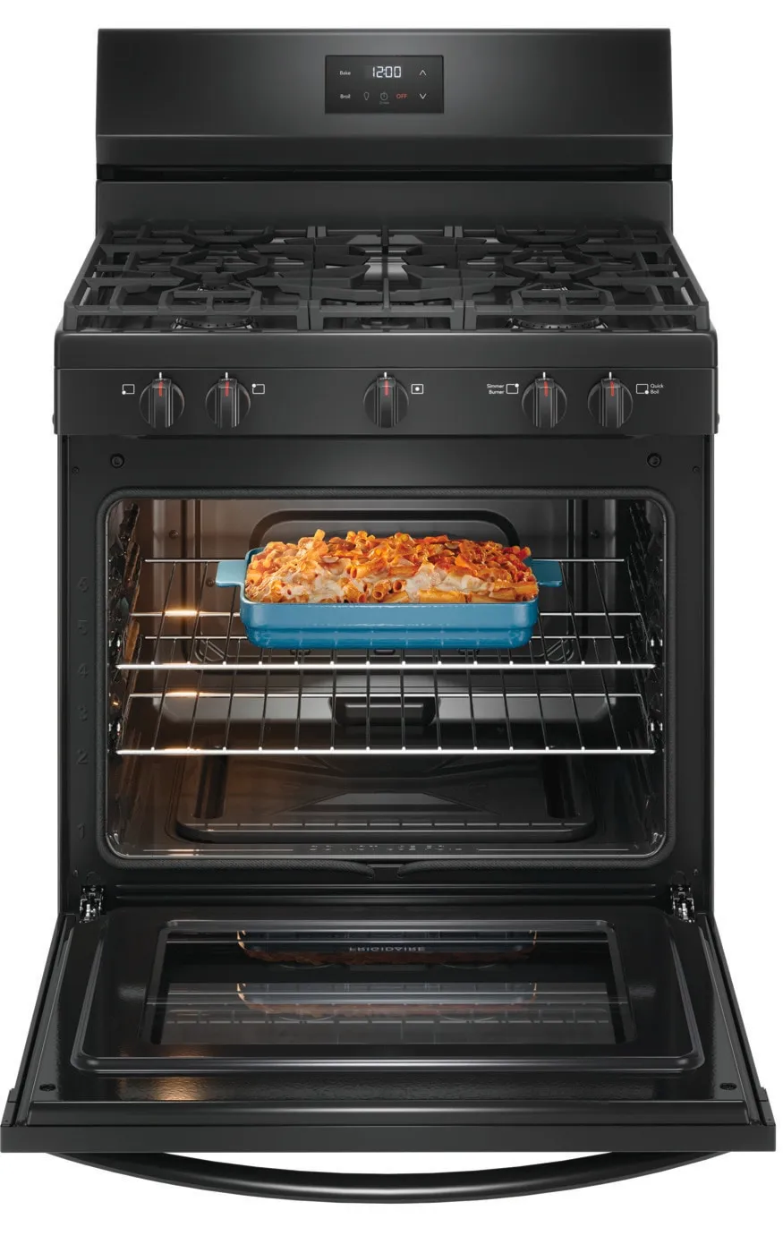 Frigidaire gas stove black sales