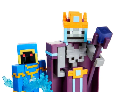 Minecraft & Minecraft Dungeonsセット Minecraft Dungeons Stax Vs Skeleton Necromancer Figures