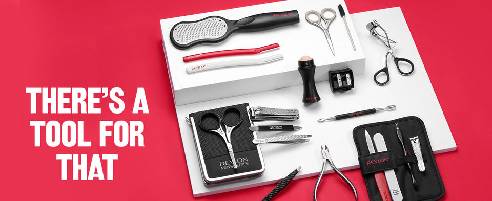 Revlon, Travel Set, Stainless Steel Tweezers, Slant and Point Tips