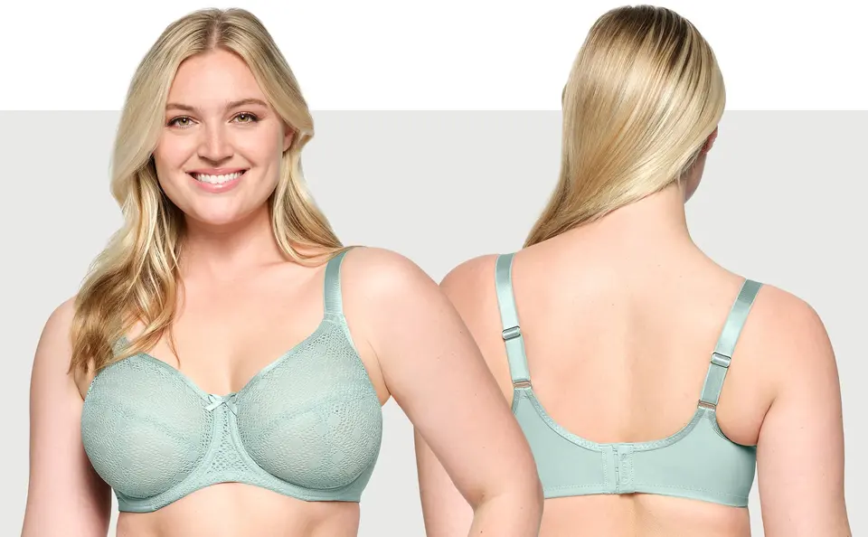 Glamorise Womens Wonderwire Front-closure Underwire Bra 1245 Café 44f