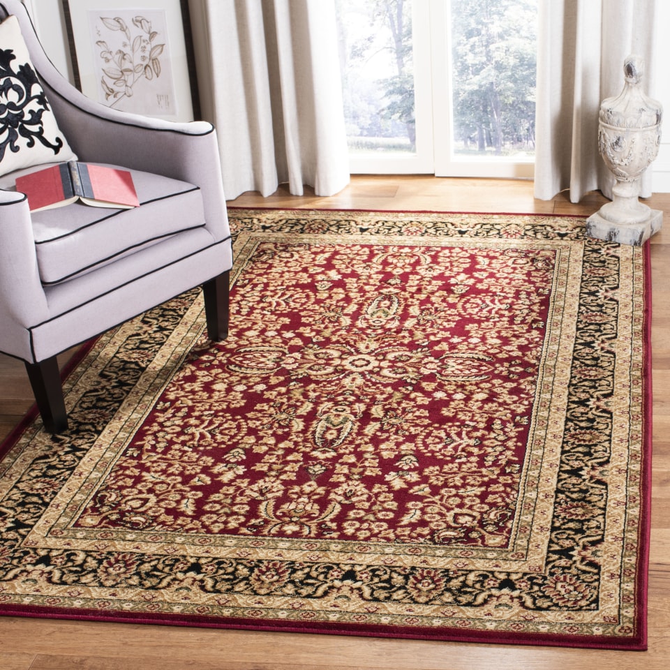 Safavieh Mahal Zaloa 5 x 8 Navy/Red Indoor Floral/Botanical Oriental Area Rug Safavieh Mahal Zaloa 5 x 8 Navy/Red Indoor Floral/Botanical Oriental Area Rug