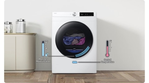 Samsung 4.0 cu. ft. Electric Dryer with AI Smart Dial and Wi Fi
