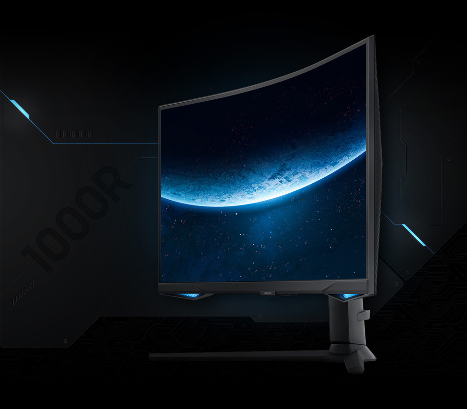 Samsung Odyssey 32” Class G65B Series QHD Curved Smart Gaming Monitor ...