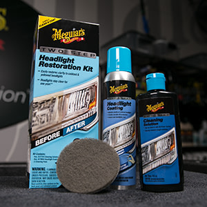  Meguiars Two Step Headlight Restoration Kit, Car Detailing  Supplies For Restoring And Protecting Clear Headlight Plastic, Includes  Headlight Coating And Cleaning Solution
