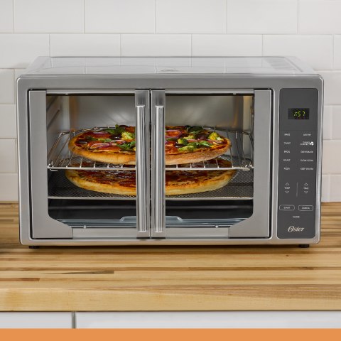 Oster Digital French Door With Air Fry, Oster Extra Large Digital Countertop Convection Oven Costco