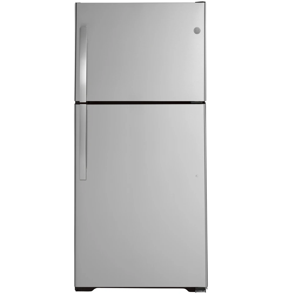 GE GTS22KGNRWW 21.9 CuFt Top Freezer Refrigerator in White BrandsMart USA