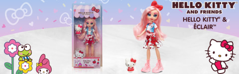 Hello Kitty Bambola e Personaggio Éclair con Abiti e Accessori Trendy,  Giocattolo per Bambini 3+Anni,GWW96 – Giochi e Prodotti per l'Età Evolutiva