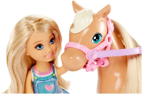 Barbie Chelsea Avec Ses 2 Amies Et 3 Licornes - Set De Jeu Mattel - Occasion