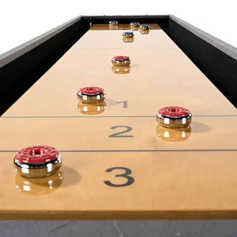 Happybuy 11.5 Ft Shuffleboard Table - 2-in-1 Shuffleboard & Bowling Combo Game