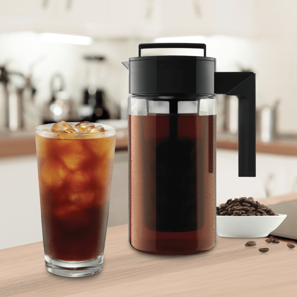 BTaT- Cold Brew Coffee Maker, Iced Coffee Maker, 2 Liter 2 Quart, 64 oz, Iced Tea Maker, Cold Brew Maker, Tea Pitcher, Coffee Accessories, Iced Tea