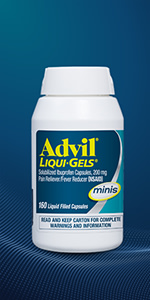 Advil Liqui-Gels Pain and Headache Reliever Ibuprofen, 200 Mg