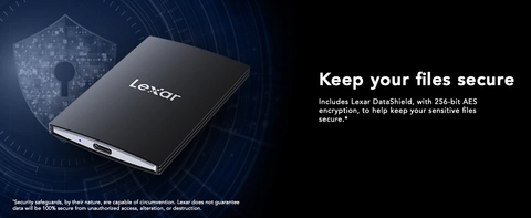 Lexar 2TB SL500 Portable SSD, Up to 2000MB/s, Compatible w/Type C