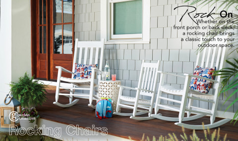 wooden rocking chairs for front porch