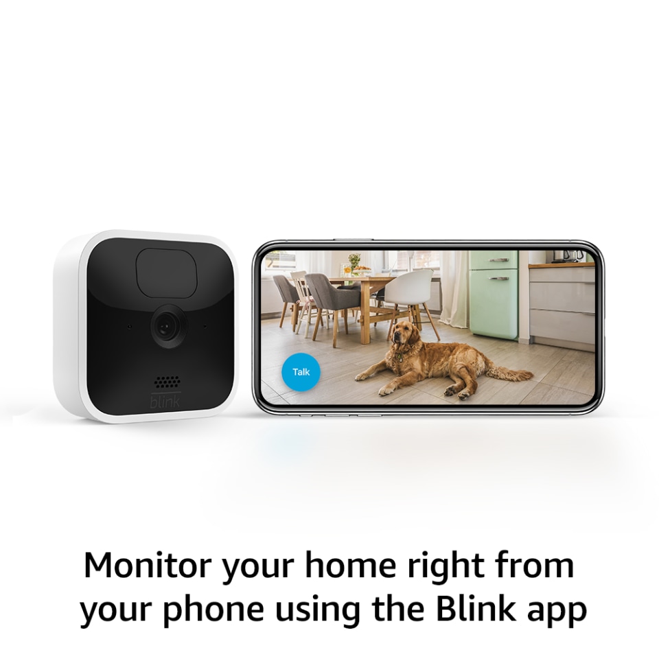 Blink Indoor Camera Wireless Home Security System White 1 Camera Sync  Module Kit
