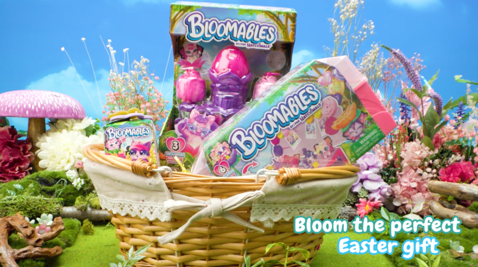 thumbnail video image 2 of Bloomables by Hatchimals, Flower Fest with 3 Surprise Characters, 9 Accessories & Stage, 2 of 13