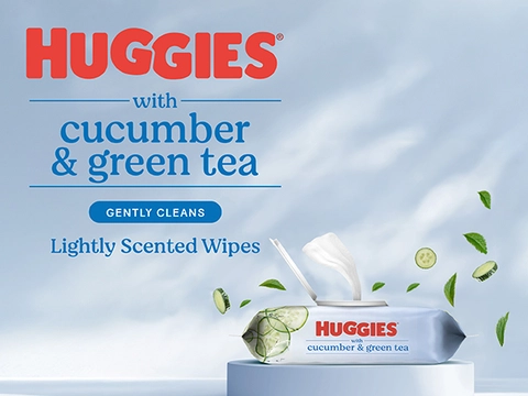 Green Tea Huggies Organic Wipes Simply Clean Unscented Huggies