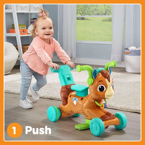VTech 3-in-1 Bounce & Go Pony - Interactive Learning Toy For Toddlers 18-36 Months
