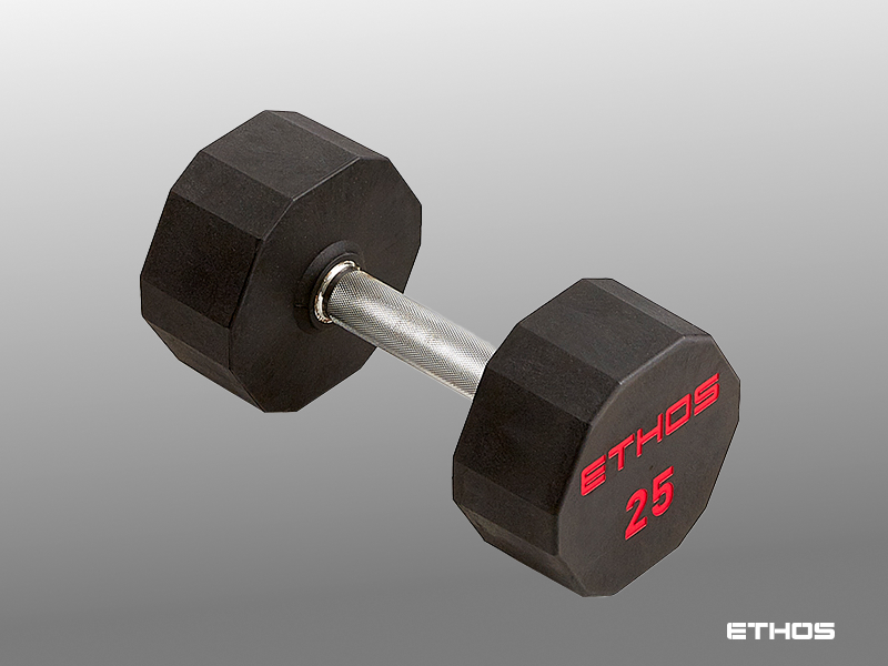 25 lb rubber hex dumbbell online