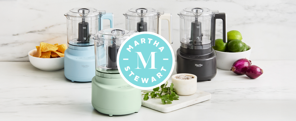 thumbnail video image 2 of Martha Stewart 3 Cup Electric Food Chopper, 24 oz, Honeydew Green, 2 of 15