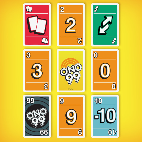 ONO 99 Card Game - Fast-Paced Math Fun for Kids & Families - 113 Pieces,  2-10