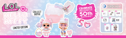 LOL Surprise Doll Hello Kitty Mystery Pack 50th Anniversary LIMITED EDITION