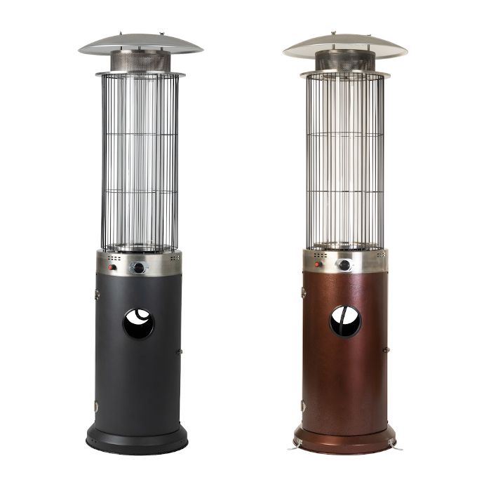 Fire Sense Spiral Flame Patio Heater, 40,000 BTU Stainless Steel Burne