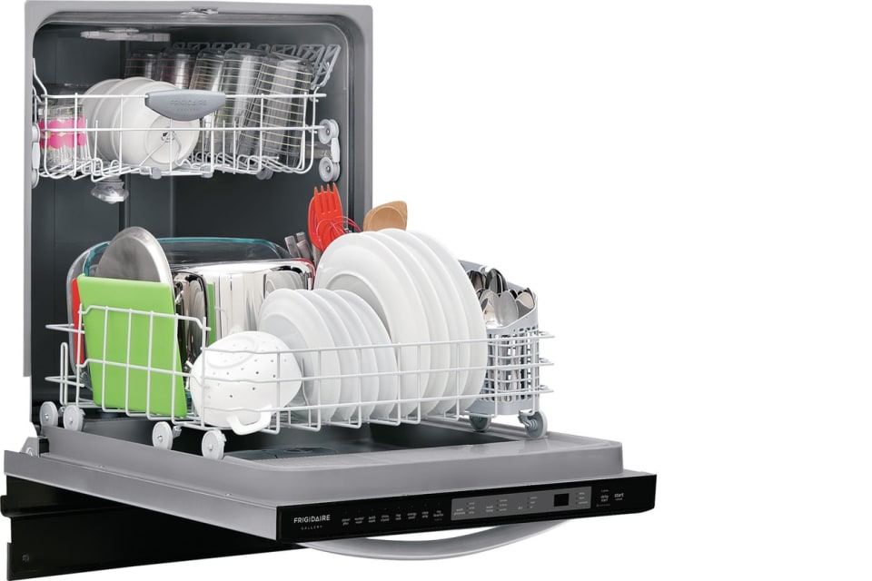 thumbnail video image 2 of Frigidaire 24" Built-in Dishwasher w/ 14 Place Setting, Silver, 2 of 5