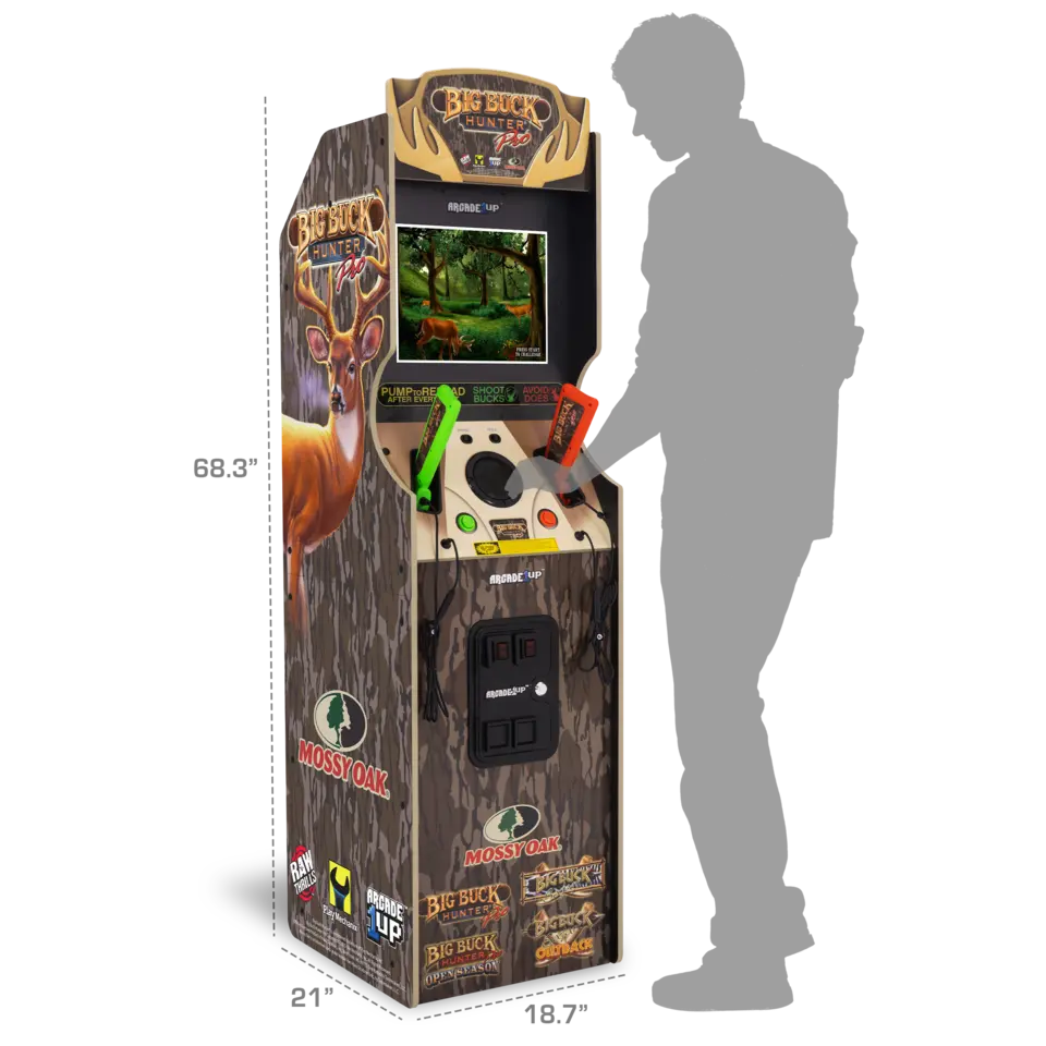 Arcade1Up Big Buck Hunter Mossy Oak Deluxe Arcade Machine