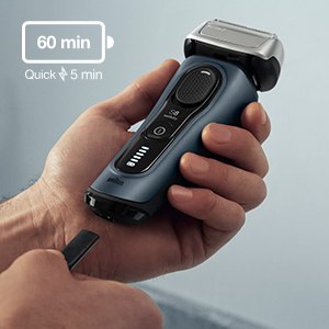 Braun Series 8 8453cc Electric Shaver, 40Â° Swiveling Head, Wet