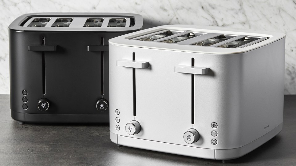ZWILLING J.A. Henckels Enfinigy 4-Slice Toaster, 2 Colors, Crumb