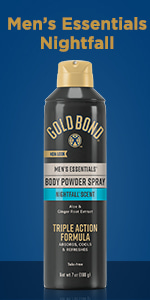 Gold Bond No Mess Clear Body Powder Spray, 7 oz., Absorbs Sweat 