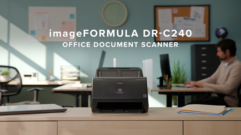 thumbnail video image 2 of Canon DR-C240 Office Document Scanner, 2 of 8