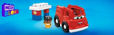 Mega Bloks First Builders Freddy Firetruck with Big Building