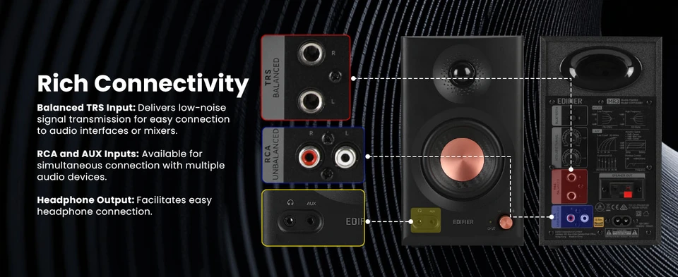 Edifier MR3 Active Bookshelf Speakers, Computer Speakers Bluetooth