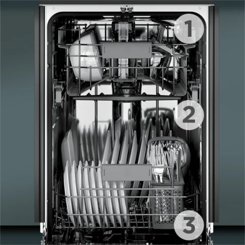 GE Profile 18 in. Built-In Dishwasher with Top Control, 47