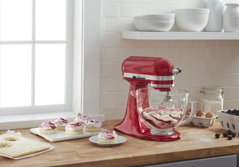 KitchenAid 5 Quart Tilt-Head Glass Bowl with Measurement