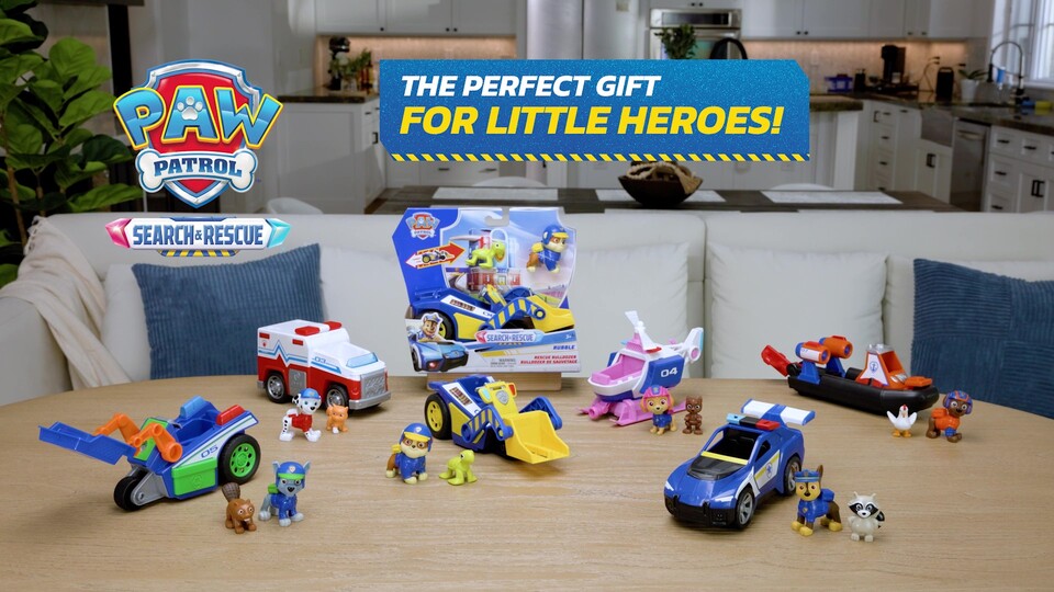 thumbnail video image 2 of PAW Patrol: Search & Rescue, Rocky Rescue Recycler Vehicle with 2 Figures, 2 of 11