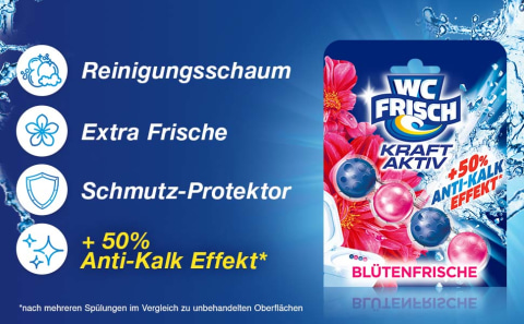 WC Frisch Blau Kraft aktiv 2Stk.