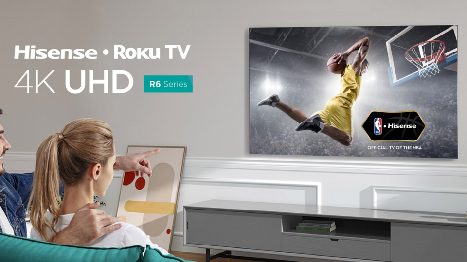 Hisense 50 Class 4K UHD LED LCD Roku Smart TV HDR R6 Series 50R6E3