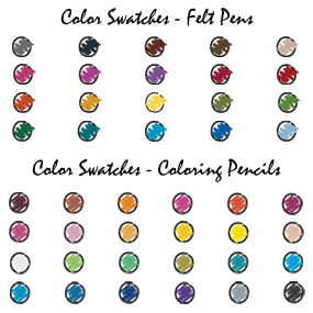 Conte BIC Color Collection Coloring Felt Pens (BCAMP201AST