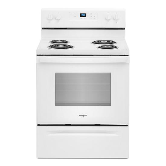 Whirlpool® 30 4.8 cu.ft. White Electric Range (Coil Top) at Menards®