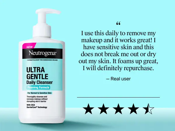 gentle face wash sensitive skin face wash gentle cleanser cica fragrance-free soap free dye free