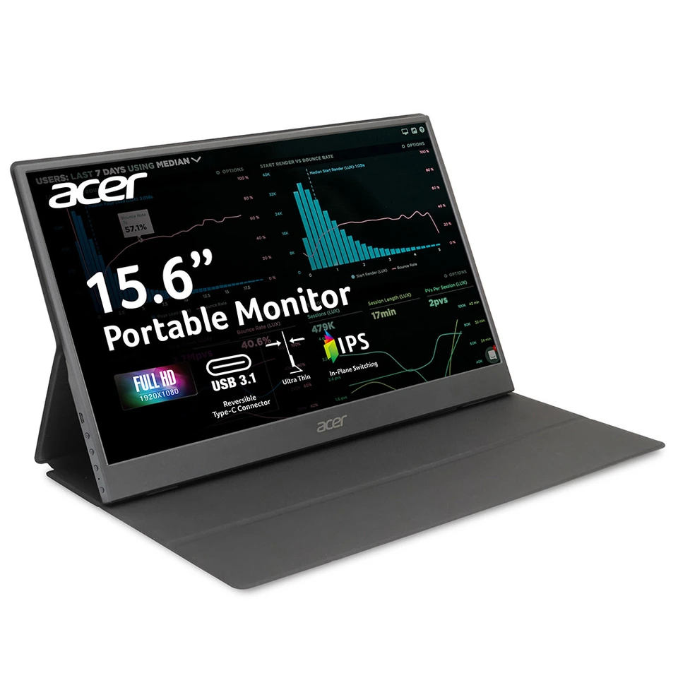 Acer 15.6型　モバイルモニターPM161QBU Acer 15.6