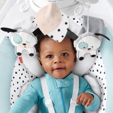 Fisher-Price® Dots & Spots Puppy Cradle 'n Swing - Balançoire pour bébé