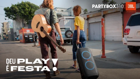 Caixa de Som JBL PartyBox 310 Bluetooth Portátil - Ibyte Caixa de Som JBL PartyBox 310 Bluetooth Portátil - Ibyte